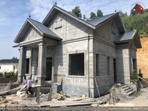 Thi công nhà anh Nội - Hải Dương