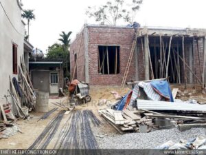 Thi công nhà anh Giang - Thanh Hóa